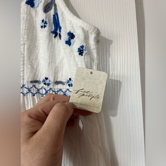 NWT Free People Magda Maxi Dress in Ivory Medium - Picture 6 of 9